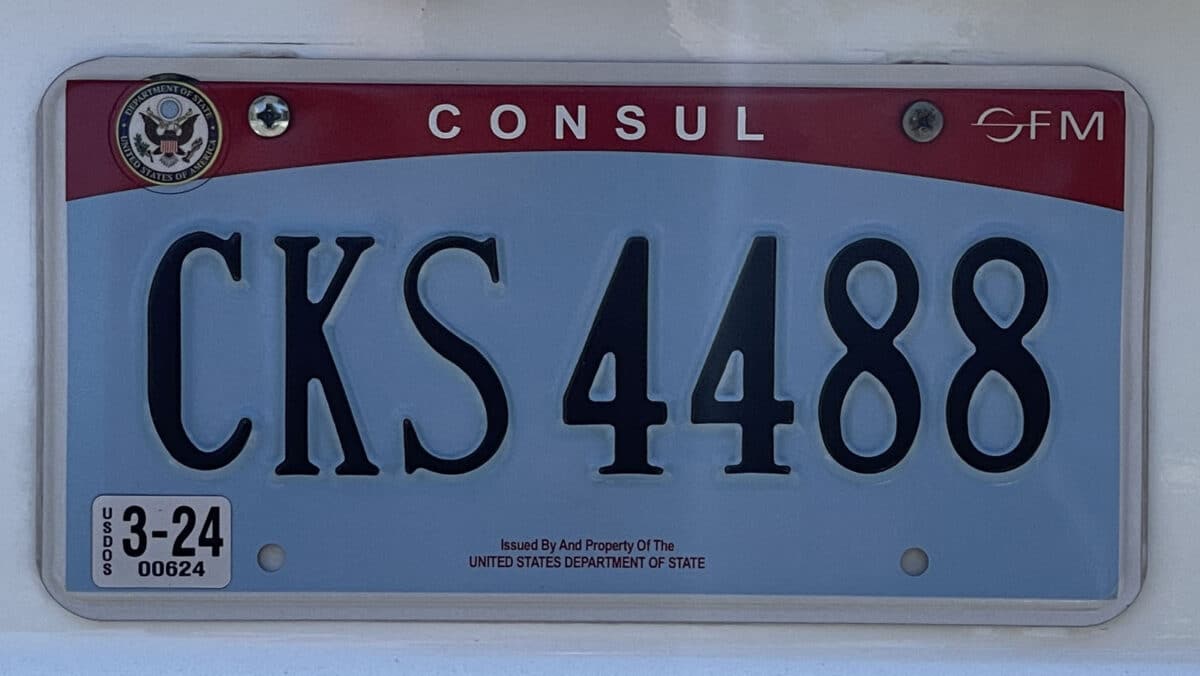 Alameda Post - a license plate from Consul