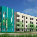 Alameda Post - a render of Linnett Corner apartments