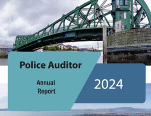 Alameda Post - a photo of a bridge to Alameda with text "Police Auditor Annual Report 2024"
