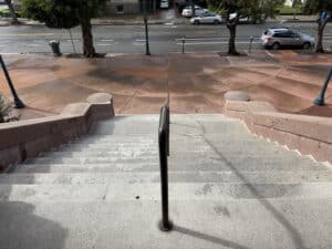 Alameda Post - the steps of City Hall