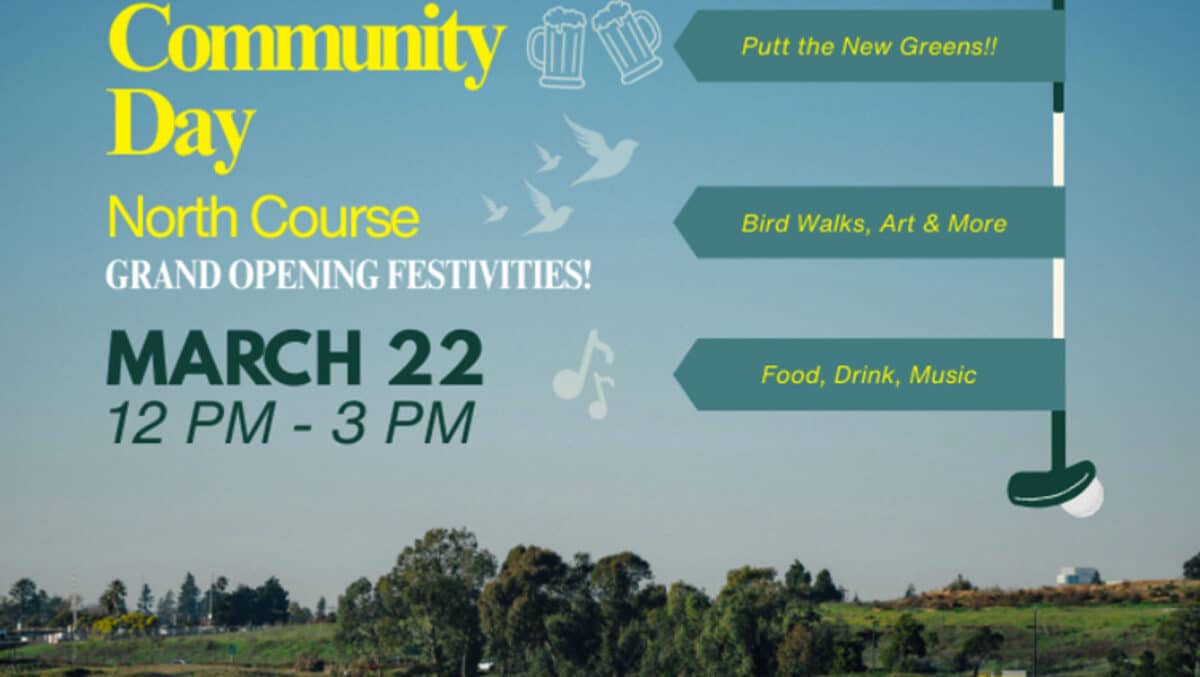 Alameda Post - the poster for the Corica Park Community Day North Course Grand Opening