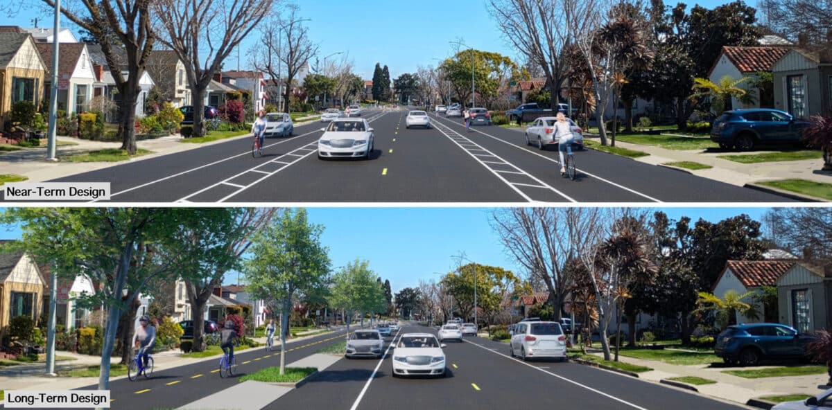 Alameda Post - renders of the near term and long term designs for Fernside