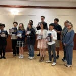Alameda Post - a group photo of Hope of America award winners and some adults