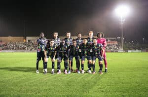 Alameda Post - a group photo of the Oakland Roots team at the stadium for the match against Orange County SC