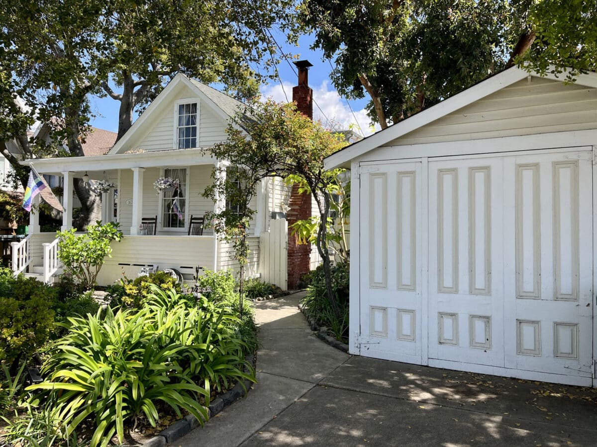Alameda Post - 1620 Fourth Street, with a matching yellow carriage house