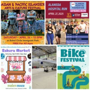Alameda Post - a collage of posters for events this week in Alameda