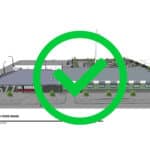 Alameda Post - the drawing for the new Alameda Food Bank building at Alameda Point