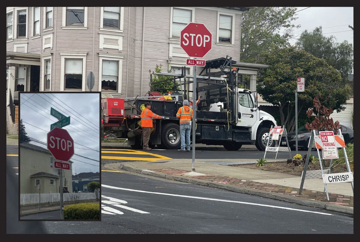Alameda Post - a new stop sign