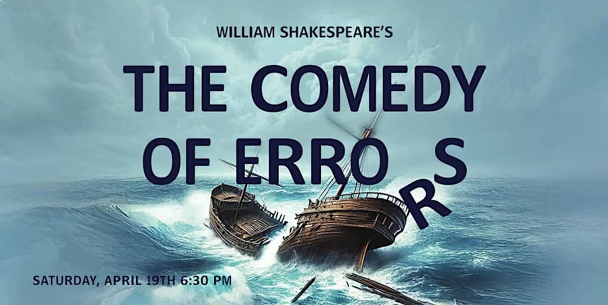 Alameda Post - a poster for The Comedy of Errors