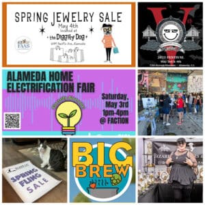 Alameda Post - a collage of posters for events this week in Alameda
