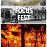 Alameda Post - a collage of photos and the Focus Fest poster