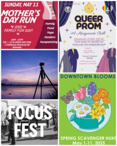 Alameda Post - a collage of event posters this week in Alameda
