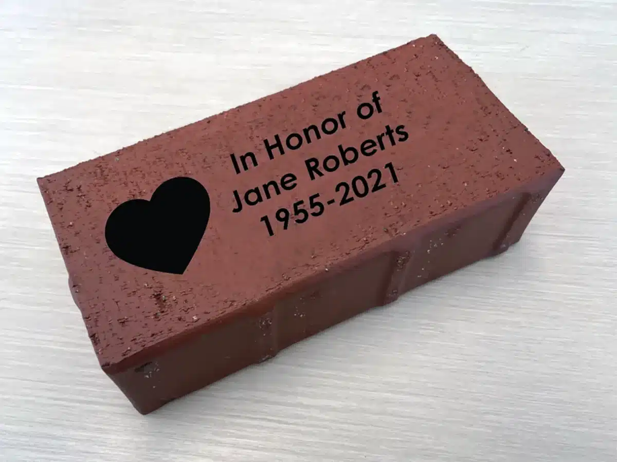 Alameda Post - an example of a memorial brick