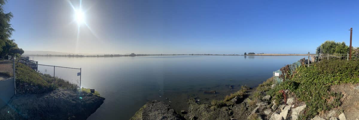 Alameda Post - a panorama of the San Leandro Bay