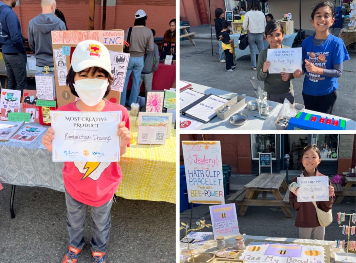 Alameda Post - a collage of children holding awards