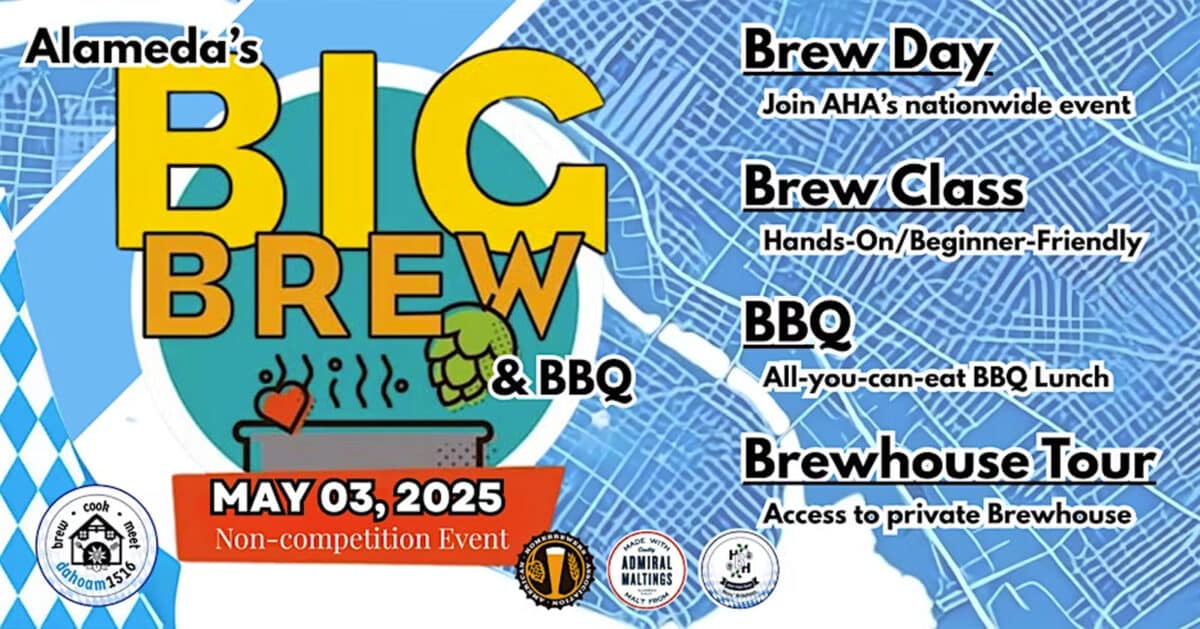 Alameda Post - the poster for Alameda's Big Brew & BBQ day