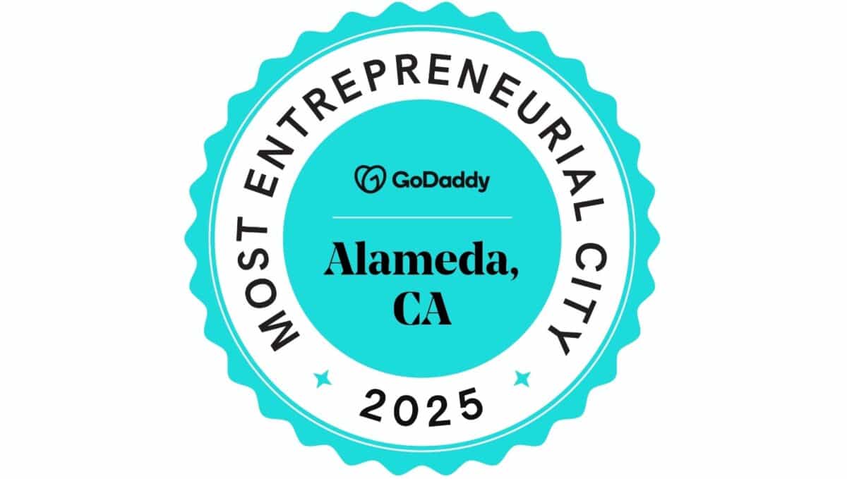 Alameda Post- a graphic that says Most Entrepreneurial City 2025 Alameda CA