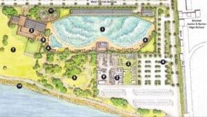 Alameda Post - a map of the proposed Neptune Beach Surg Club