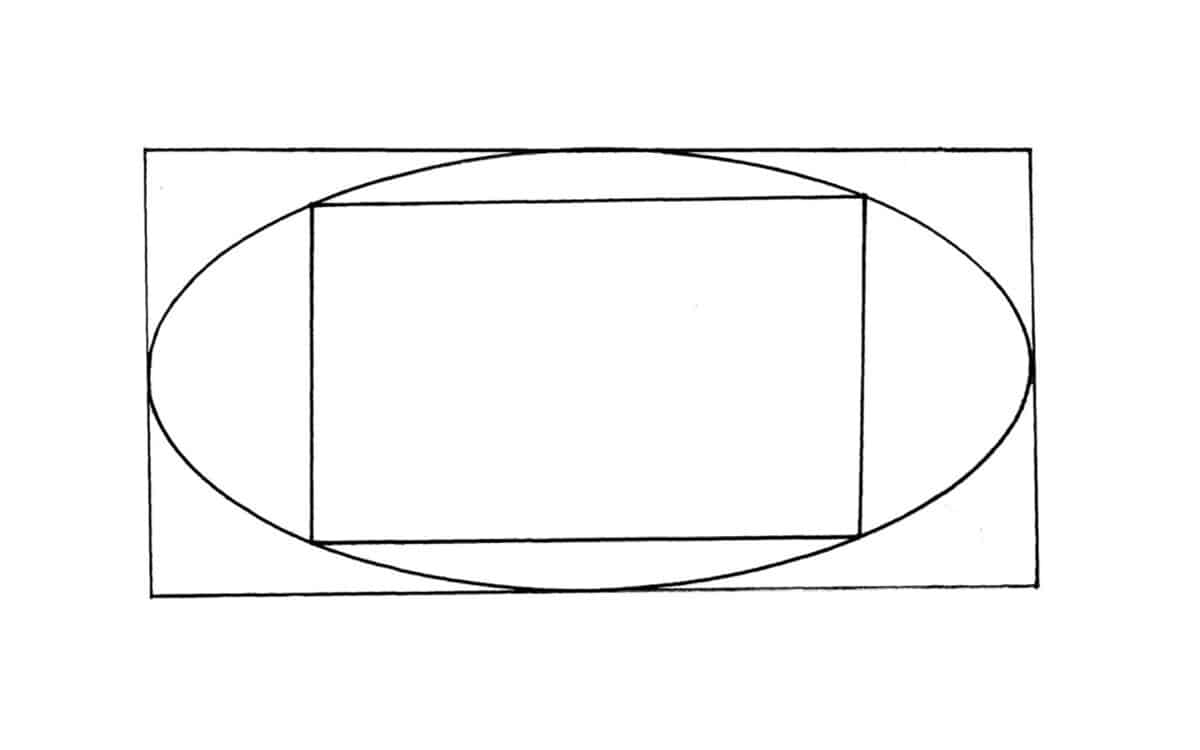 Alameda Post - a rectangle inside of an ellipse inside of a rectange