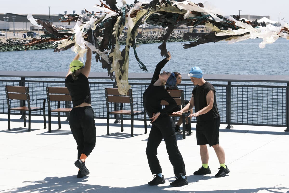 Alameda Post - dancers in swim caps perform at Rising Seas