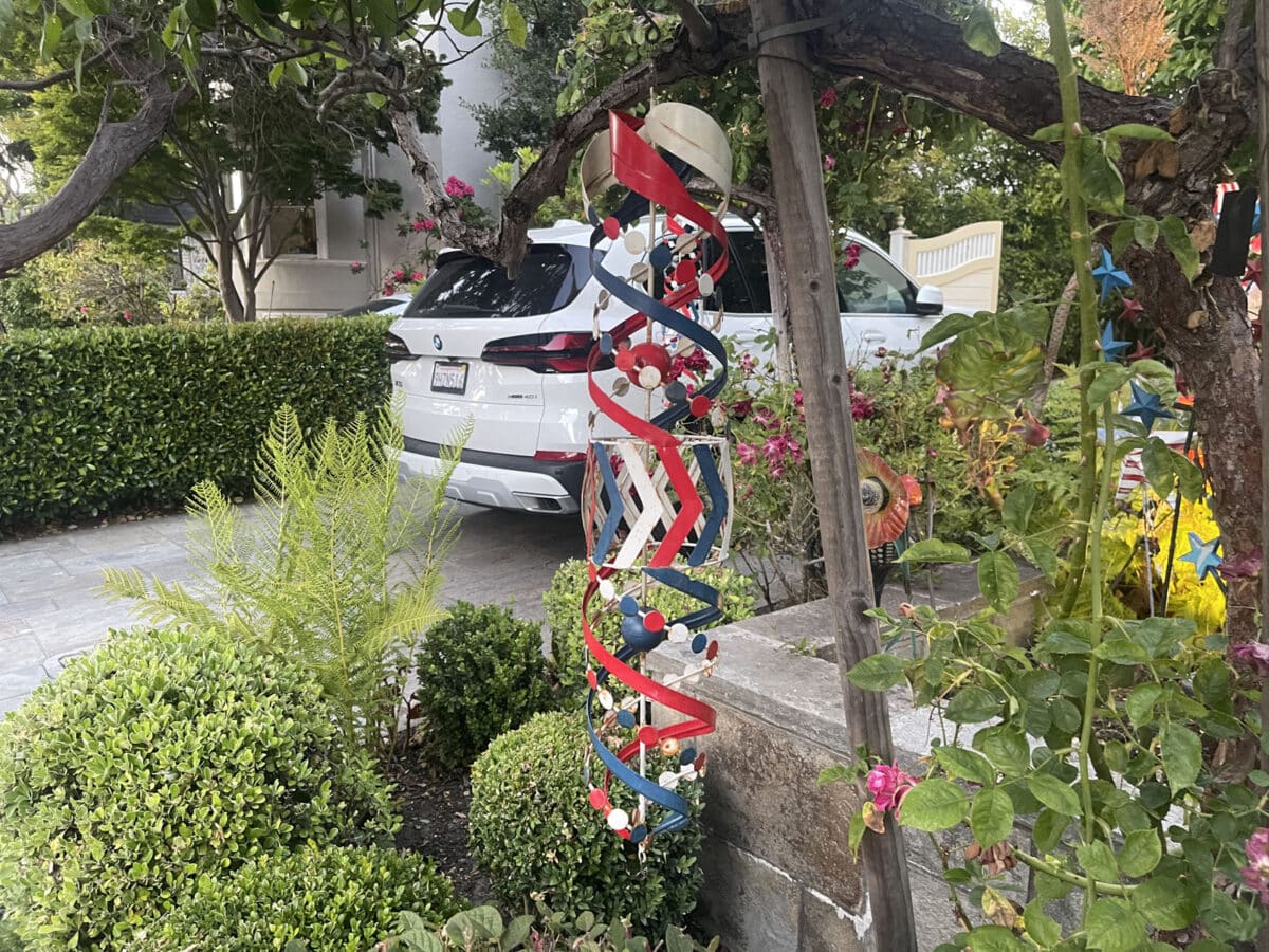 Alameda Post - 4th of July streamers in front of a home