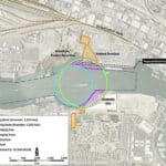 Alameda Post - a graphic of the Port of Oakland's Turning Basins Widening Project area