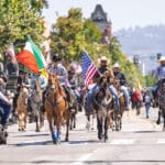 Alameda Post - horses and their riders in a parade