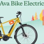 Alameda Post - a graphic of an E-bike with the words "Ava Bike Electric"