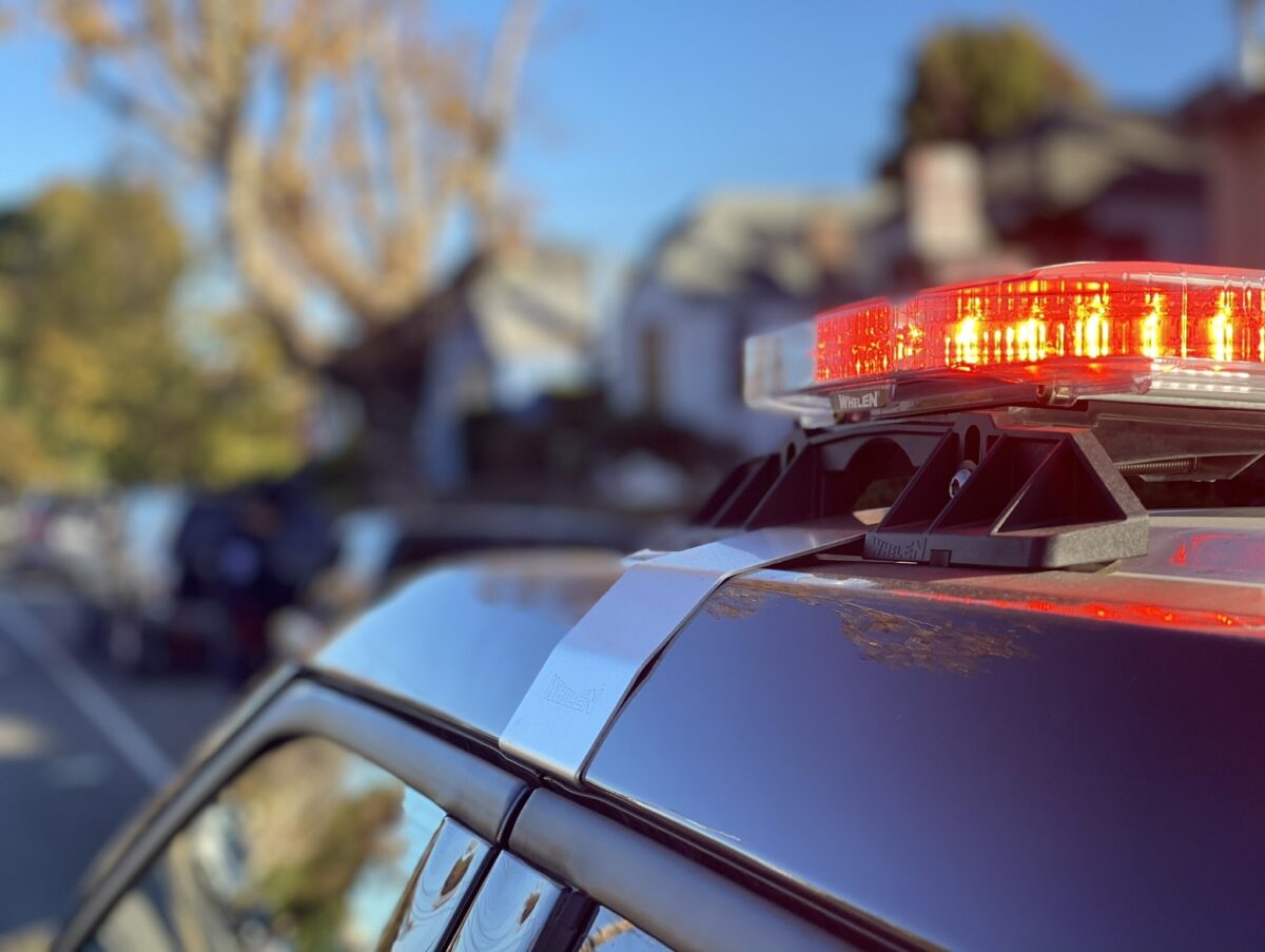 Alameda Post - the top of an APD car