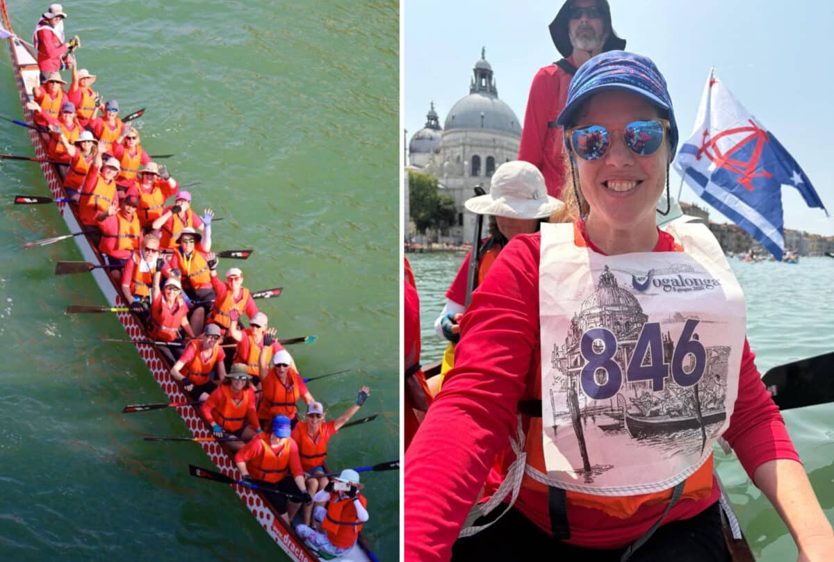 Alameda Post - dragonflyers paddle a dragon boat