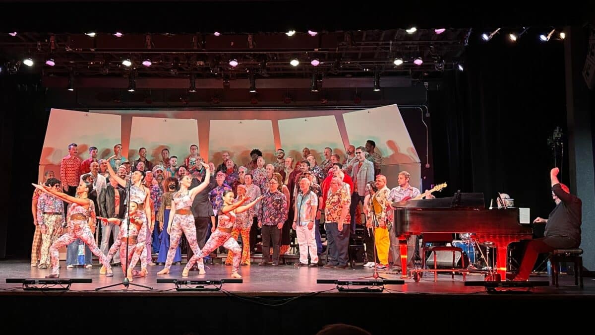 Alameda Post - Dance/10 performs onstage in front of the Oakland Gay men's Chorus