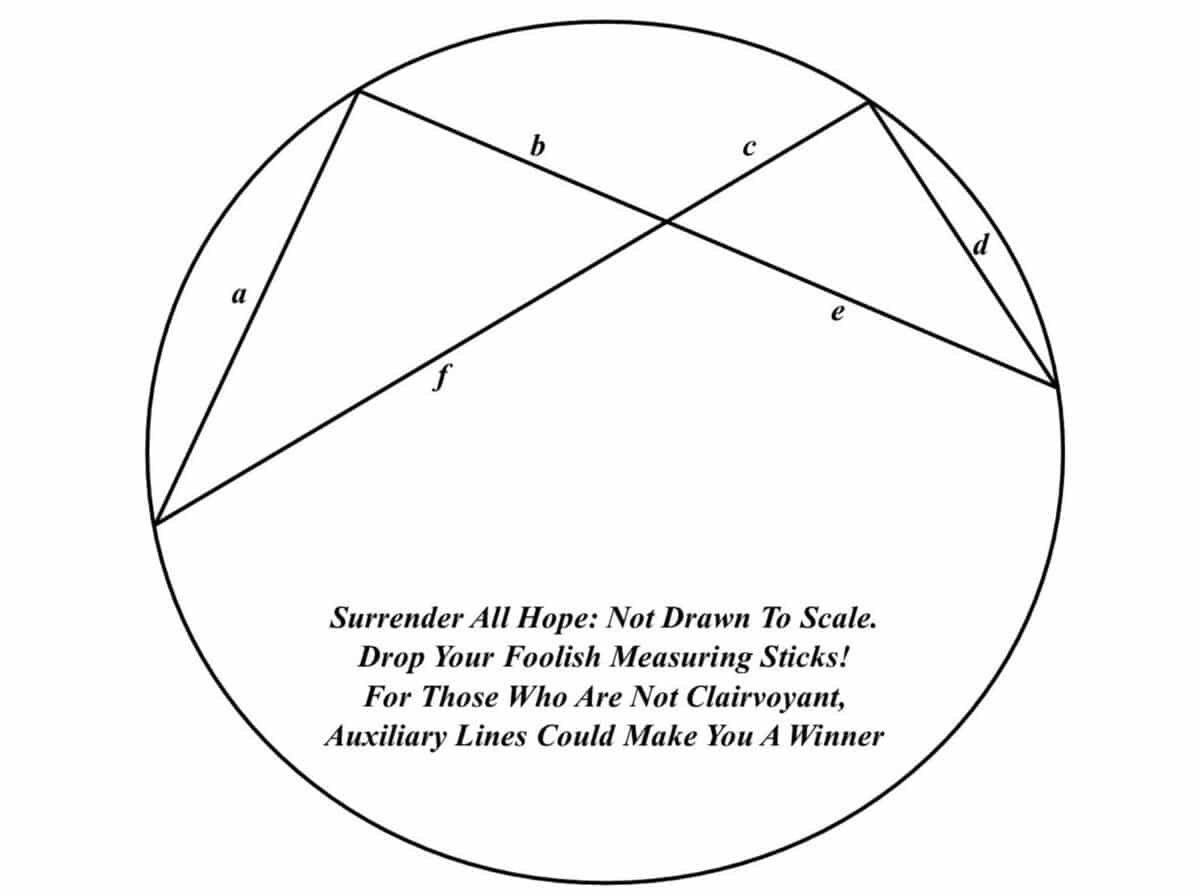 Alameda Post - a math diagram with two triangles inside a circle