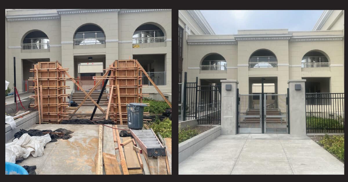 Alameda Post - construction of new gates at Alameda High School