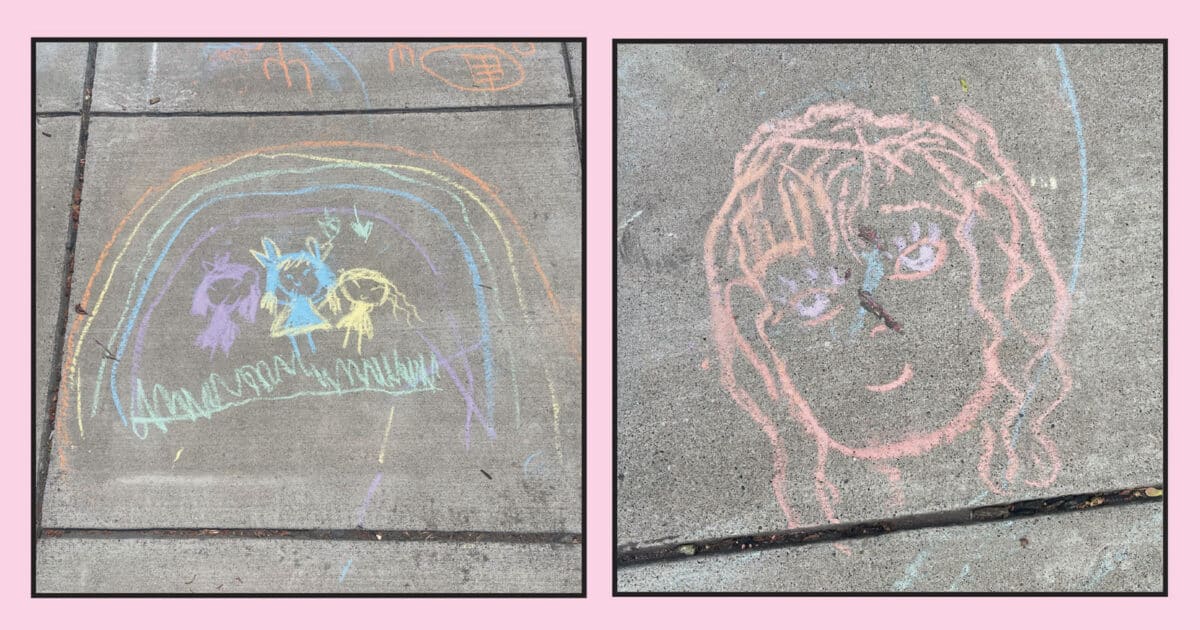 Alameda Post - sidewalk chalk art