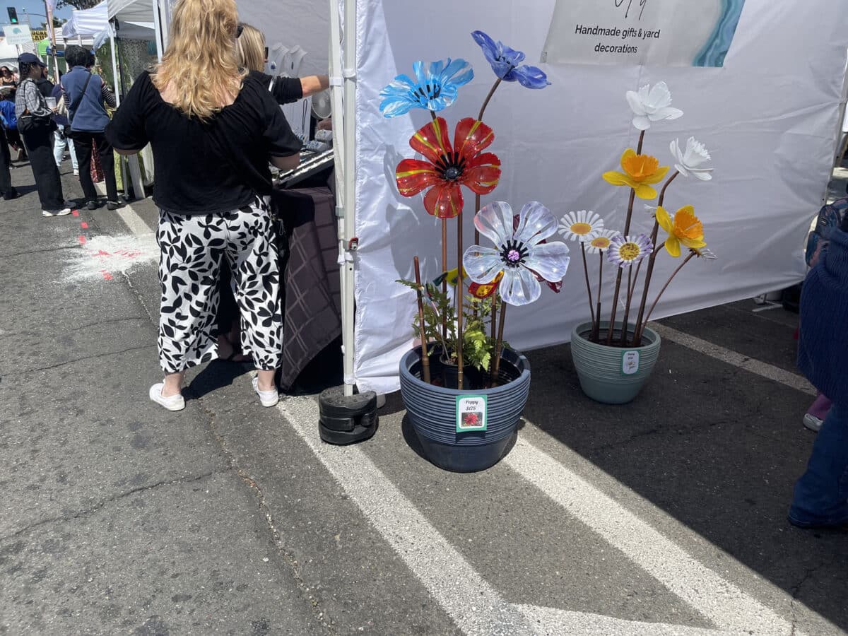 Alameda Post - large glass flowers for sale