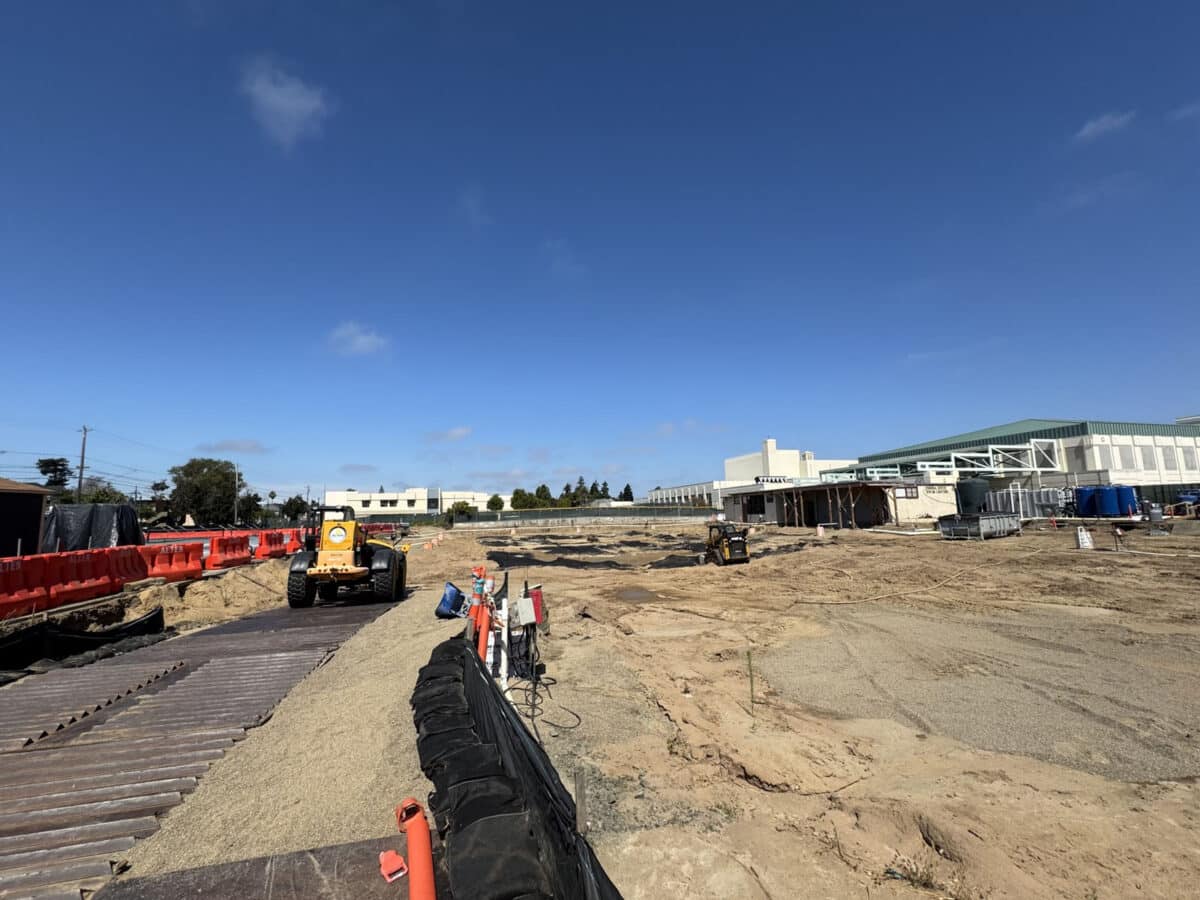 Alameda Post - the AHS softball field all dug up