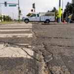Alameda Post - a photo of an Alameda sidewalk with cracks in it