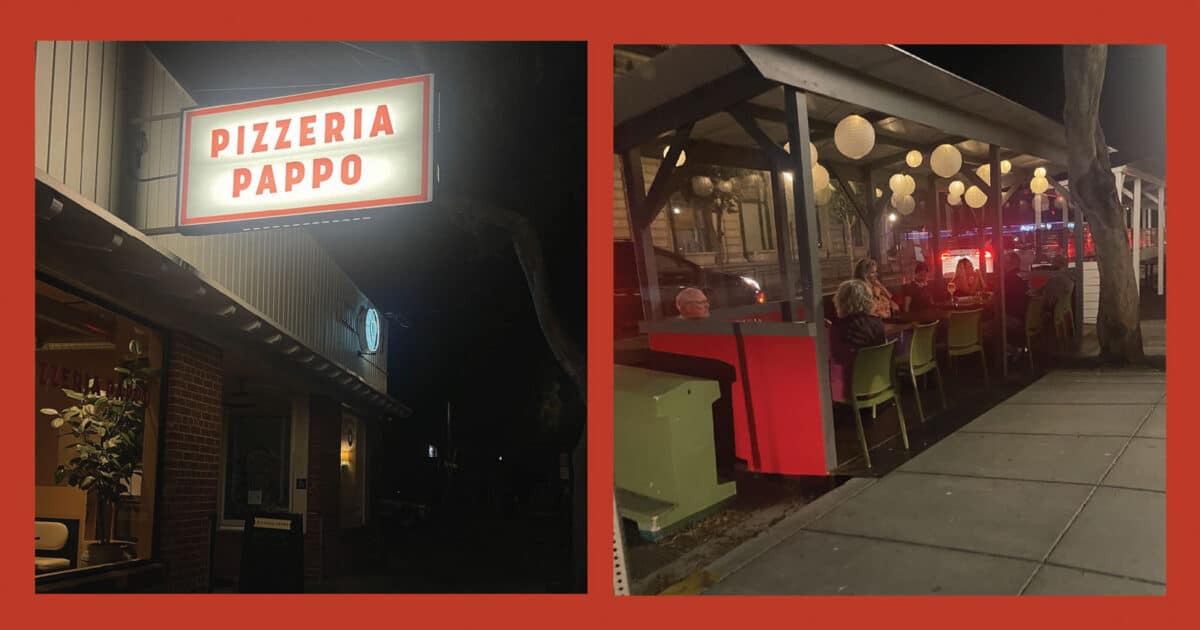 Alameda Post - the outdoor eating area at Pizzeria Pappo