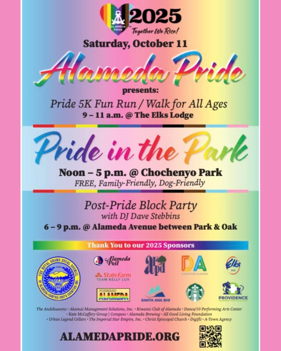 Alameda Post - the poster for Alameda Pride 2025