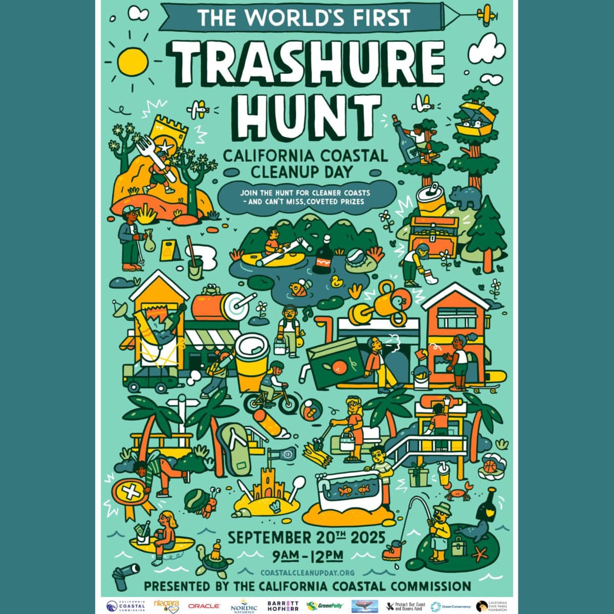 Alameda Post - the poster for the "Trashure Hunt"