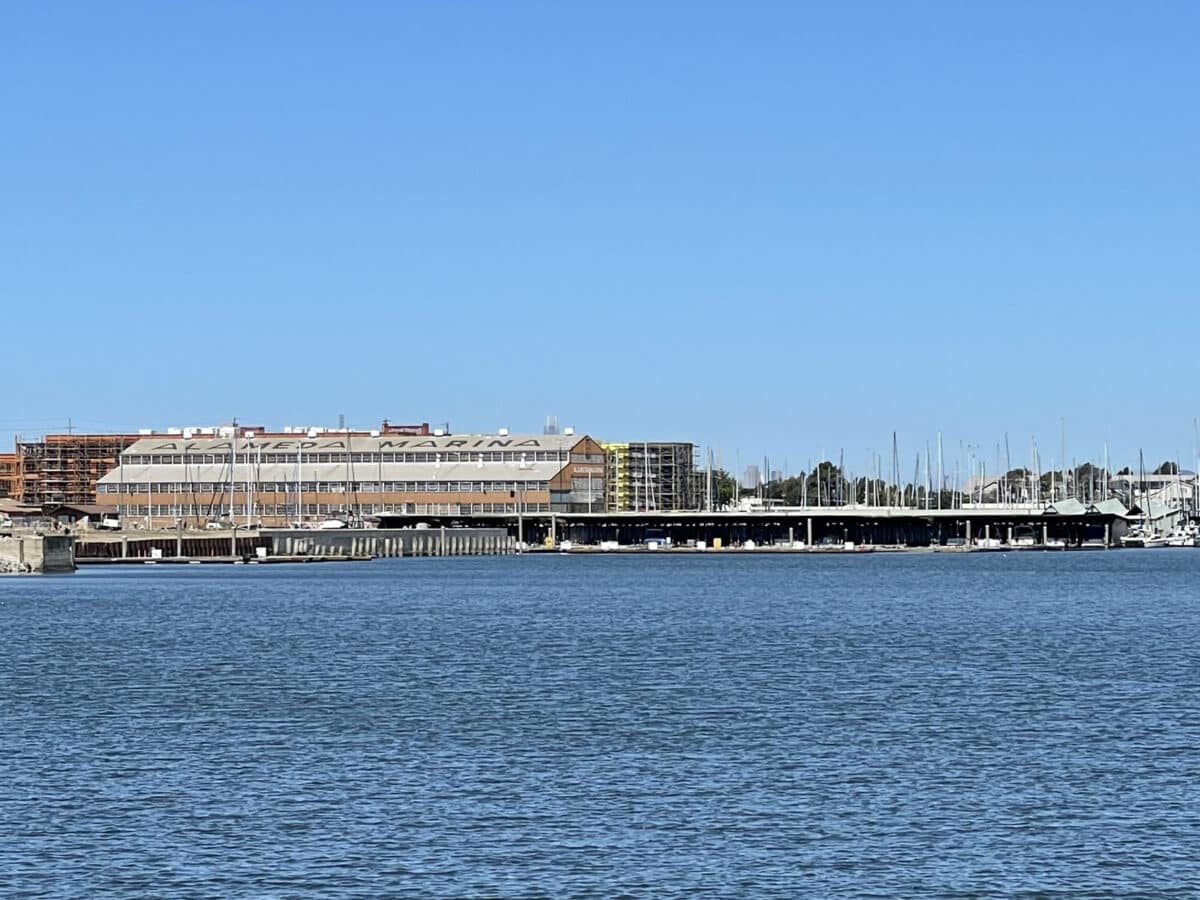 Alameda Post - The Alameda Marina building seen from across the estuary. 