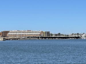 Alameda Post - The Alameda Marina building seen from across the estuary.