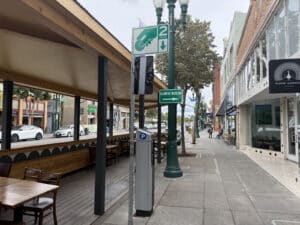 Alameda Post - A parking payment kiosk.