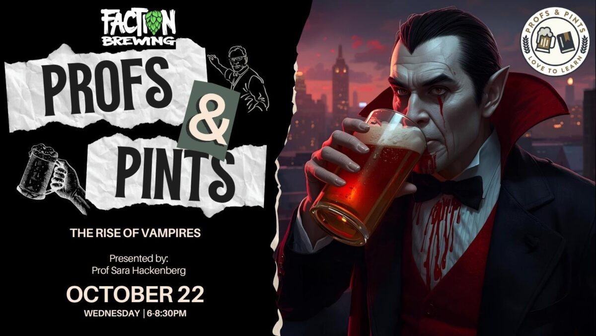 Alameda Post - A poster for Profs and Pints.