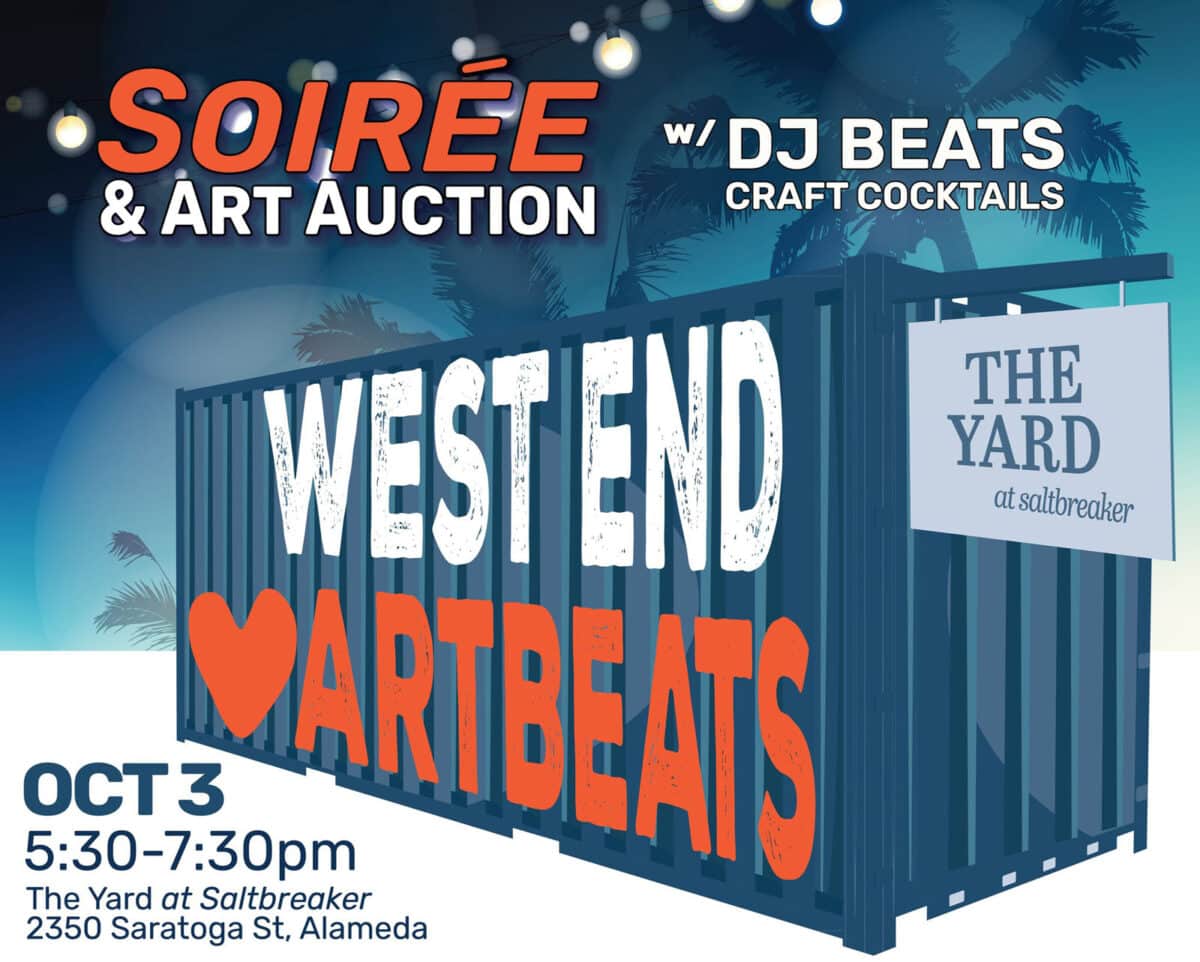 Alameda Post - the poster for the West End ArtBeats Soirée and Art Auction