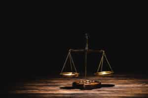 Alameda Post - A scales of justice.