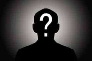 Alameda Post - A vignette of an outline of a person with a question mark on their face.
