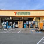 Alameda Post - 7-Eleven store on Buena Vista with front windows boarded up
