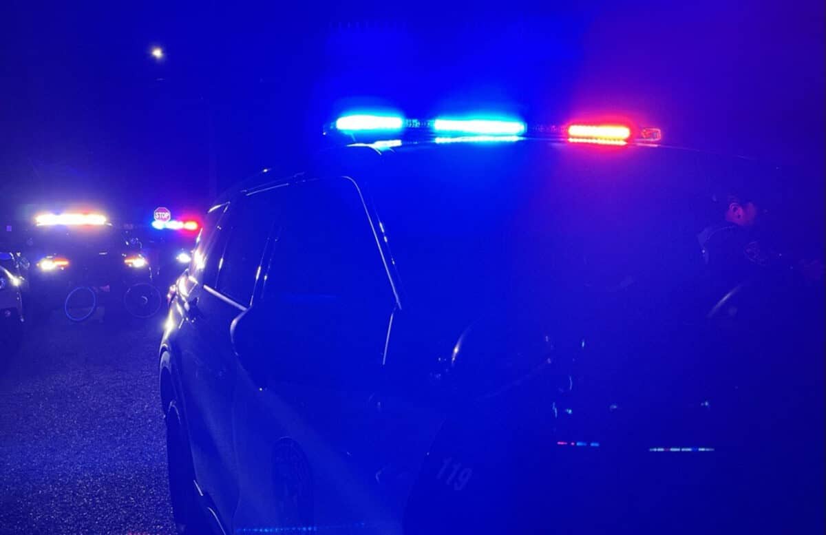 Alameda Post - A photo of an APD vehicle at night.