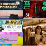 Alameda Post - A collage of posters for local events on New Year's Eve.